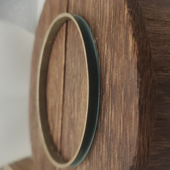 B2424‎ seagreen enamel bracelet vintage 1960s